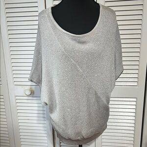 White House Black Market Metallic Knit Sweater